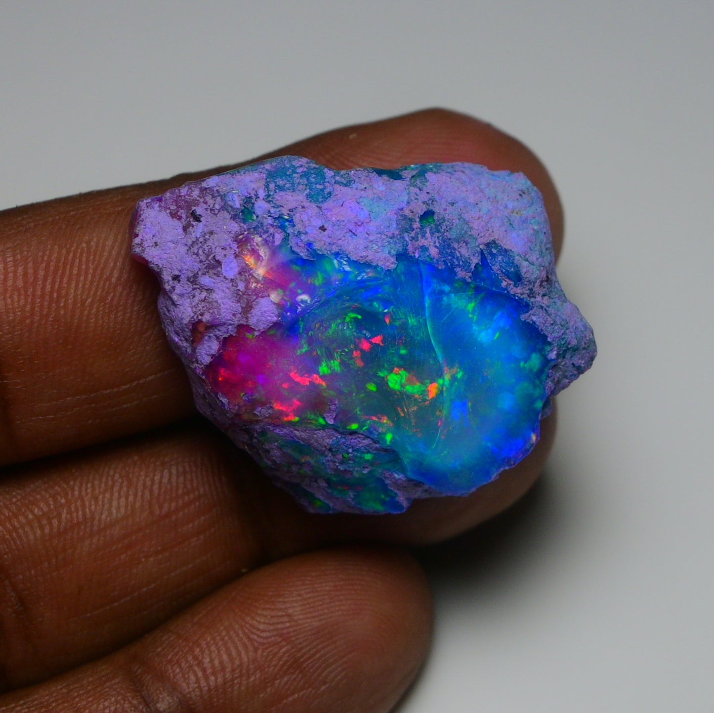 Very Rare Bi-Color Opal Rough 46.05 Cts Natural Ethiopian Opal Raw Jewelry Grade