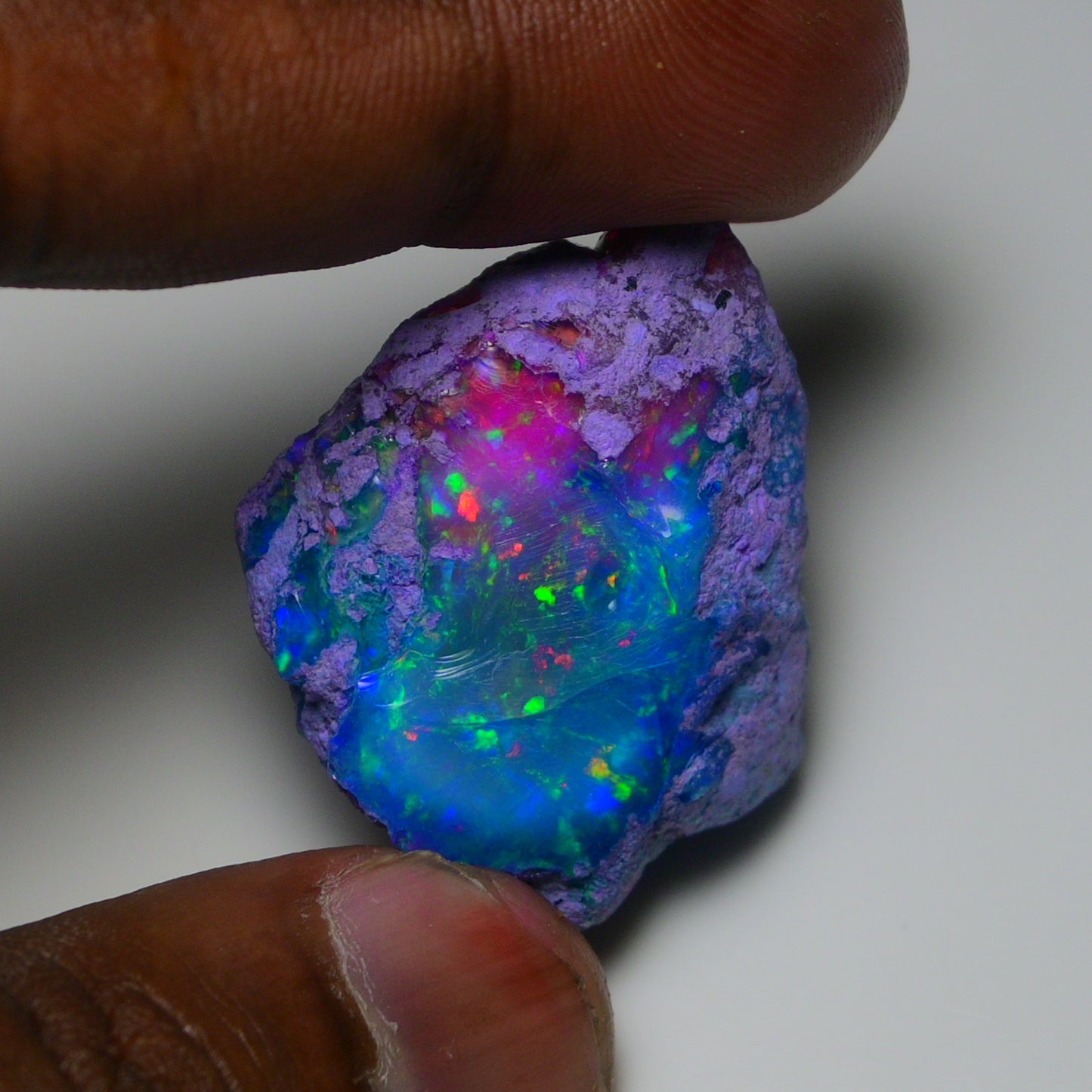 Very Rare Bi-Color Opal Rough 46.05 Cts Natural Ethiopian Opal Raw Jewelry Grade