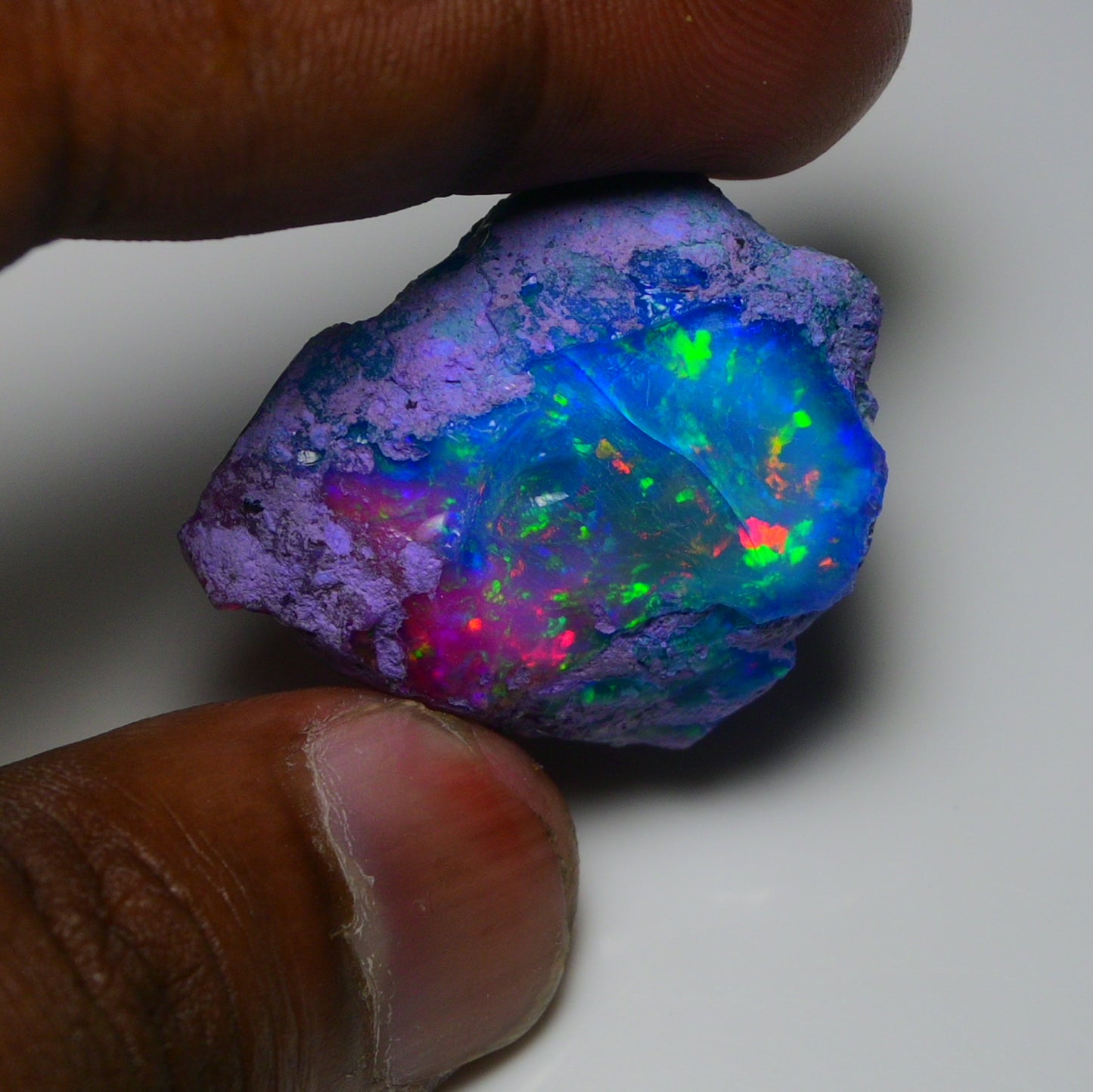 Very Rare Bi-Color Opal Rough 46.05 Cts Natural Ethiopian Opal Raw Jewelry Grade