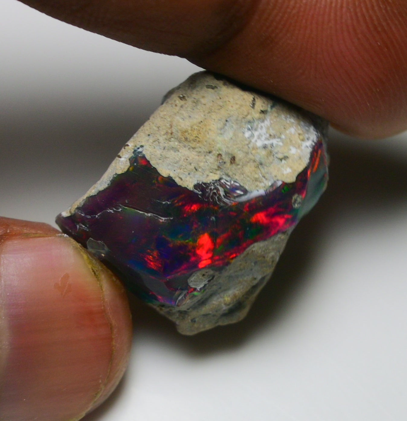 Black Opal 26.20 Carats | Natural Black Ethiopian Opal Rough - Ready for Cutting & Jewelry!