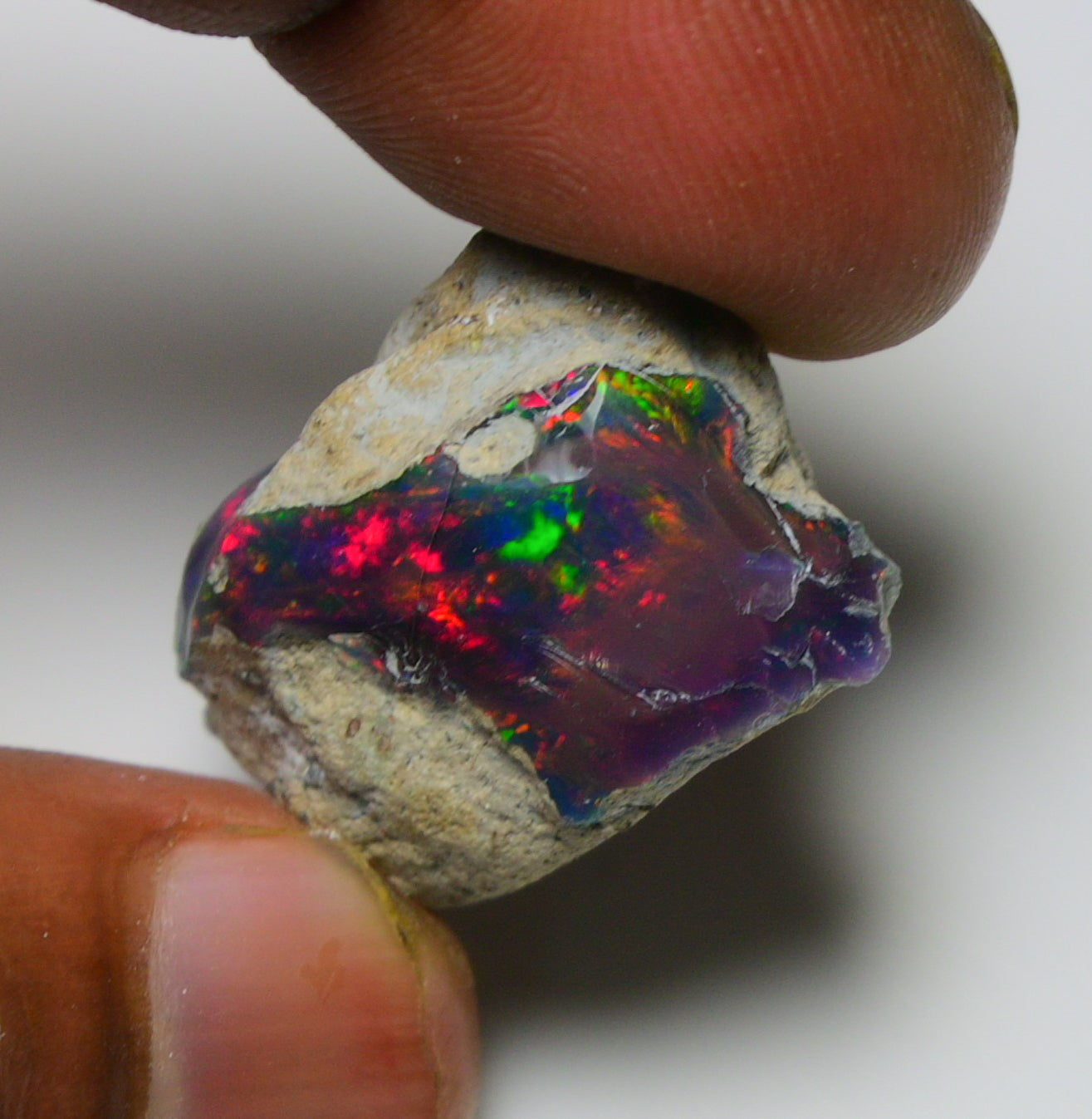Black Opal 26.20 Carats | Natural Black Ethiopian Opal Rough - Ready for Cutting & Jewelry!