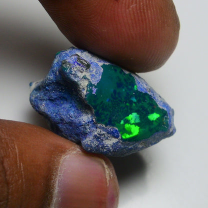 Rare Black Opal 28.75 Carats | Natural Black Ethiopian Opal Rough - Ready for Cutting & Jewelry!