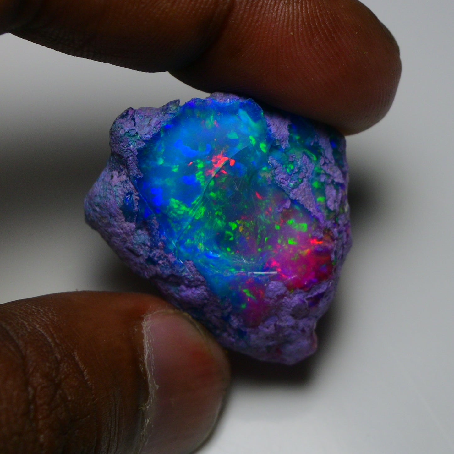 Very Rare Bi-Color Opal Rough 46.05 Cts Natural Ethiopian Opal Raw Jewelry Grade