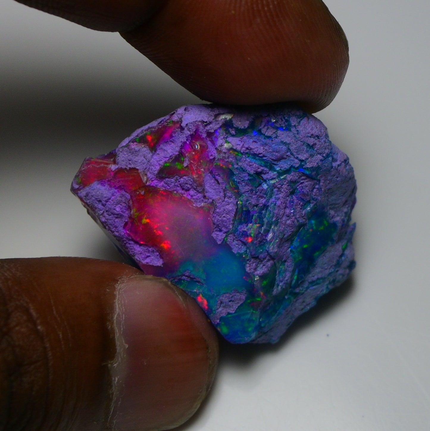Very Rare Bi-Color Opal Rough 46.05 Cts Natural Ethiopian Opal Raw Jewelry Grade