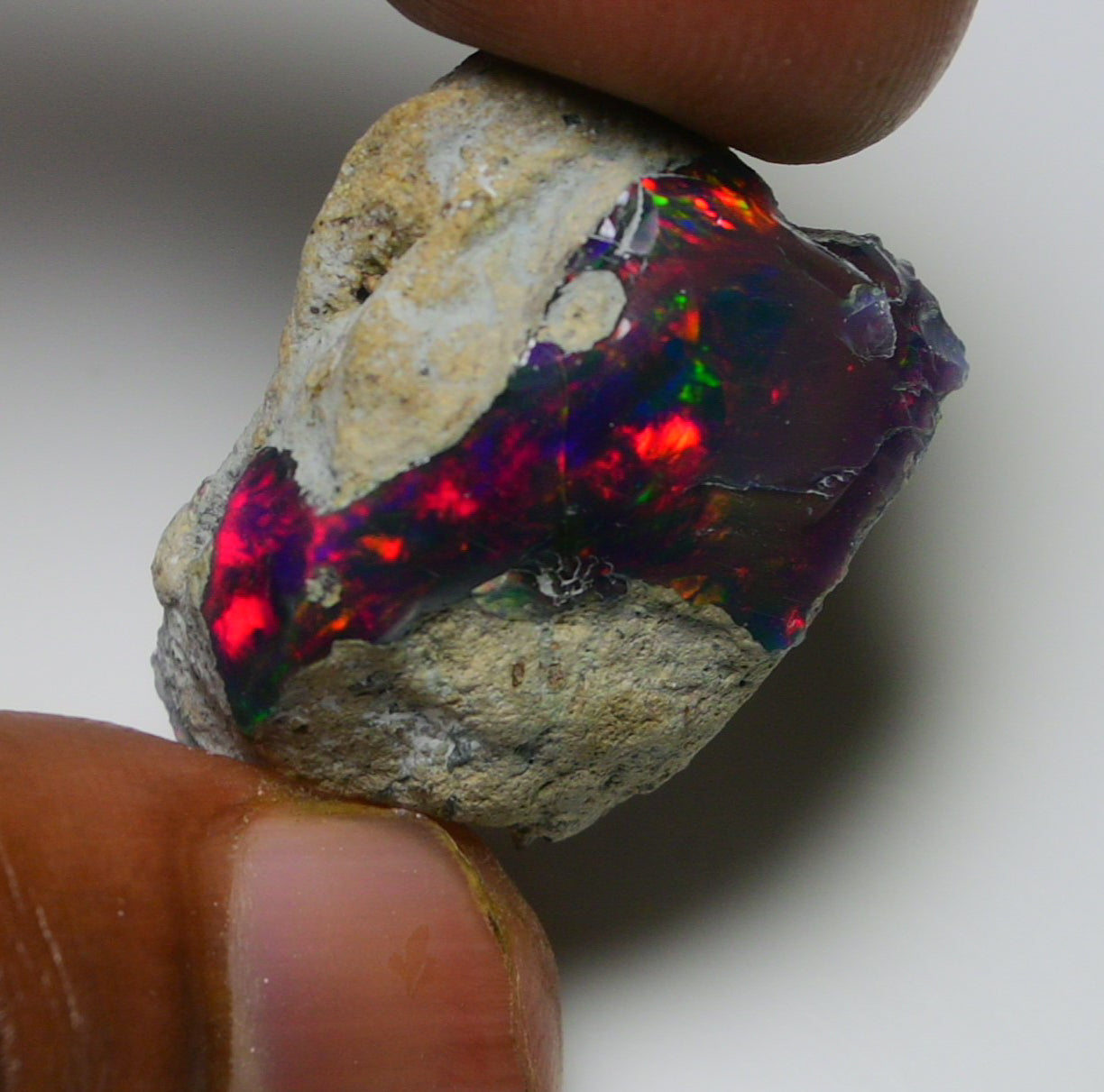 Black Opal 26.20 Carats | Natural Black Ethiopian Opal Rough - Ready for Cutting & Jewelry!