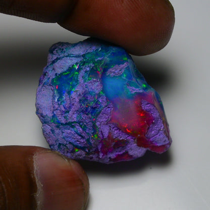 Very Rare Bi-Color Opal Rough 46.05 Cts Natural Ethiopian Opal Raw Jewelry Grade