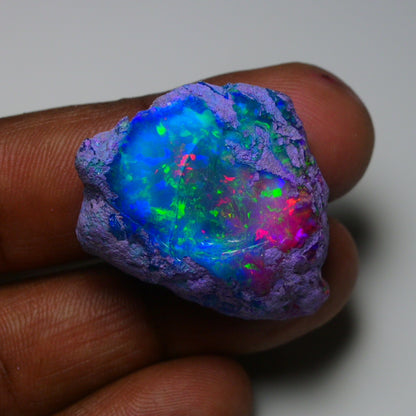 Very Rare Bi-Color Opal Rough 46.05 Cts Natural Ethiopian Opal Raw Jewelry Grade