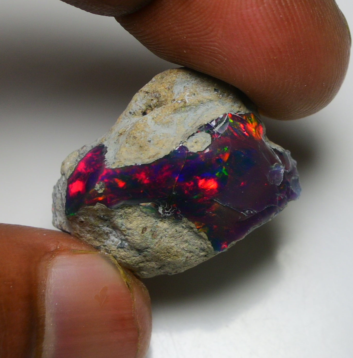 Black Opal 26.20 Carats | Natural Black Ethiopian Opal Rough - Ready for Cutting & Jewelry!