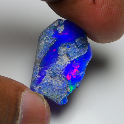 Rare Blue Opal 22.95 Carats | Natural Blue Ethiopian Opal Rough - Ready for Cutting & Jewelry!