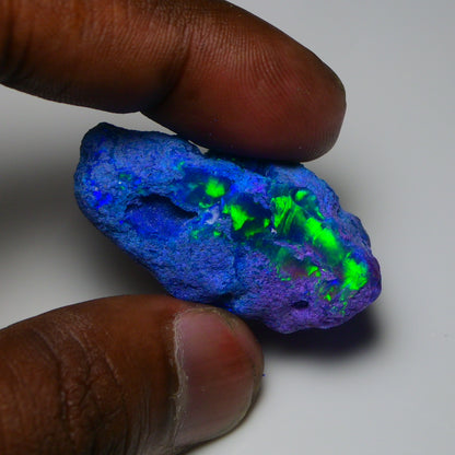 Very Rare Bi-Color Opal Rough 50.65 Cts Natural Ethiopian Opal Raw Jewelry Grade