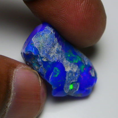 Rare Blue Opal 22.95 Carats | Natural Blue Ethiopian Opal Rough - Ready for Cutting & Jewelry!