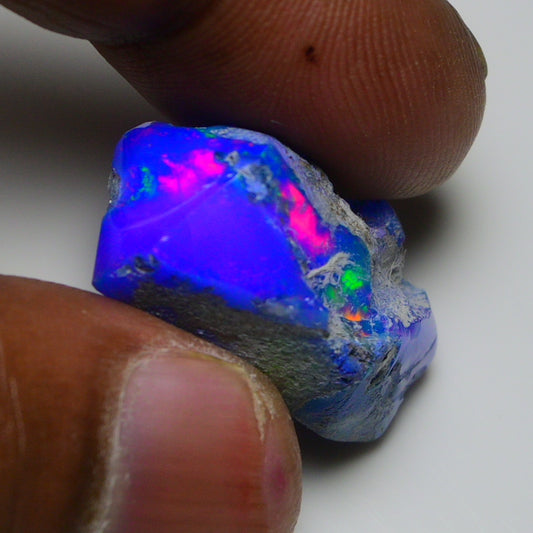 Rare Blue Opal 22.95 Carats | Natural Blue Ethiopian Opal Rough - Ready for Cutting & Jewelry!