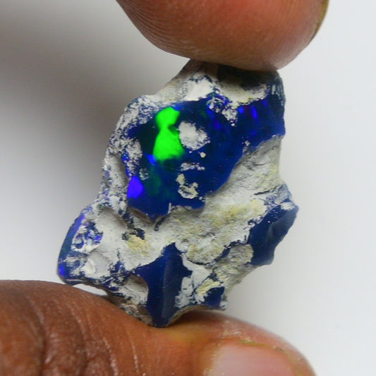 Black Opal 18.00 Carats | Natural Black Ethiopian Opal Rough - Ready for Cutting & Jewelry!