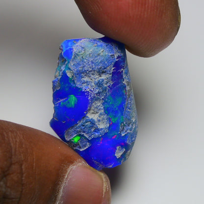 Rare Blue Opal 22.95 Carats | Natural Blue Ethiopian Opal Rough - Ready for Cutting & Jewelry!