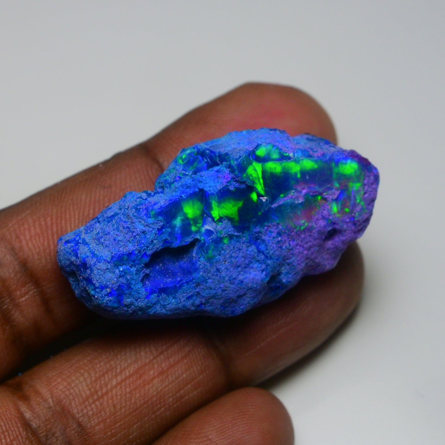 Very Rare Bi-Color Opal Rough 50.65 Cts Natural Ethiopian Opal Raw Jewelry Grade
