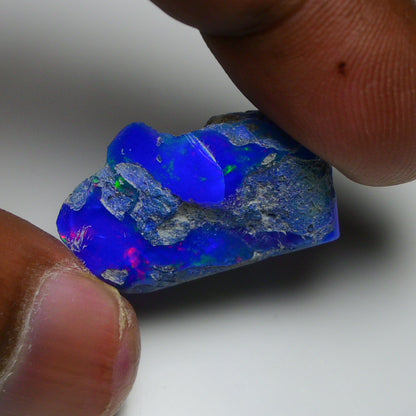 Rare Blue Opal 22.95 Carats | Natural Blue Ethiopian Opal Rough - Ready for Cutting & Jewelry!