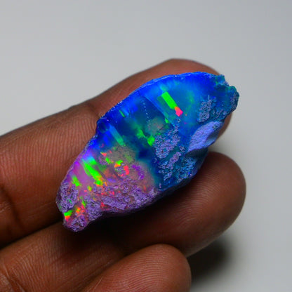 Very Rare Bi-Color Opal Rough 47.65 Cts Natural Ethiopian Opal Raw Jewelry Grade