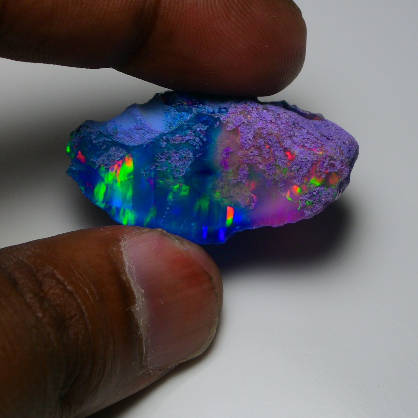 Very Rare Bi-Color Opal Rough 47.65 Cts Natural Ethiopian Opal Raw Jewelry Grade