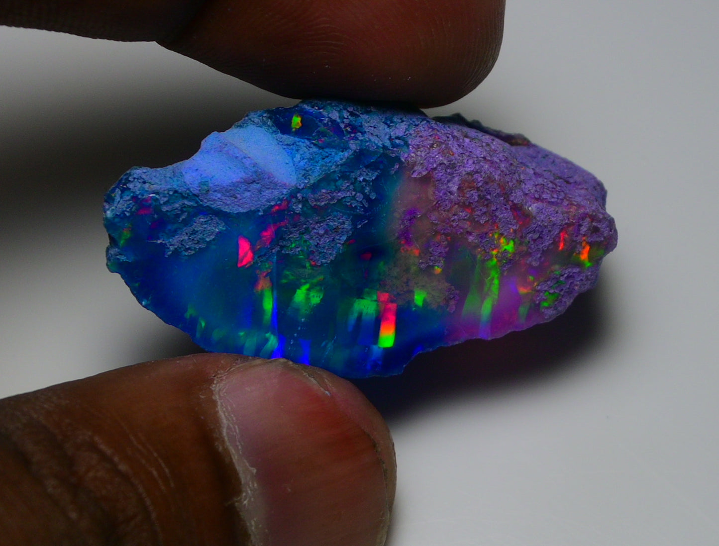 Very Rare Bi-Color Opal Rough 47.65 Cts Natural Ethiopian Opal Raw Jewelry Grade