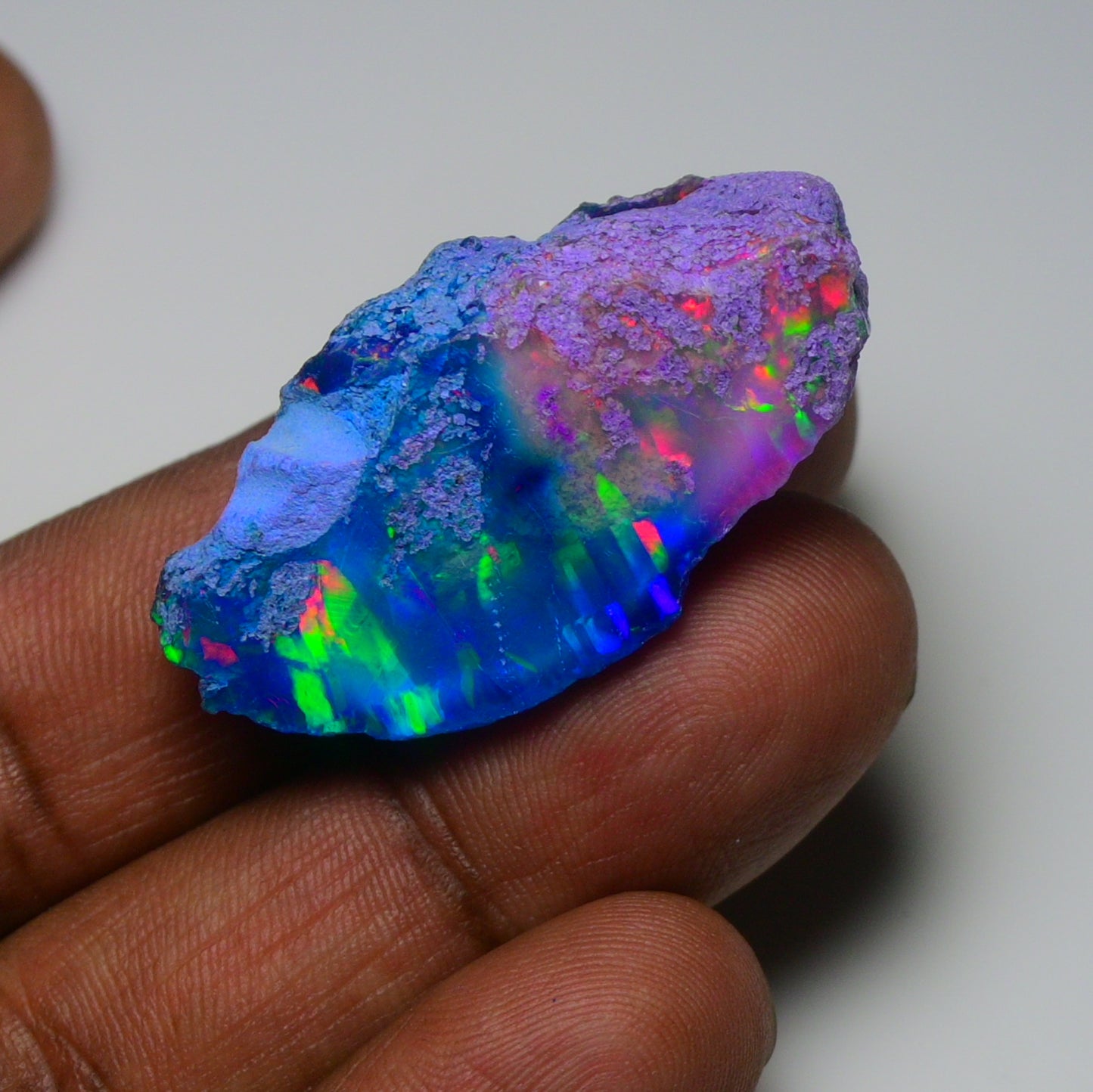 Very Rare Bi-Color Opal Rough 47.65 Cts Natural Ethiopian Opal Raw Jewelry Grade