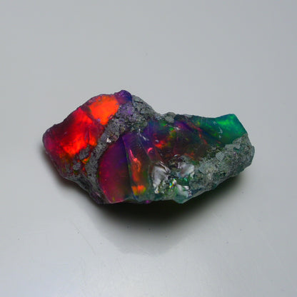 Very Rare Bi-Color Opal Rough 46.35 Cts Natural Ethiopian Opal Raw Jewelry Grade