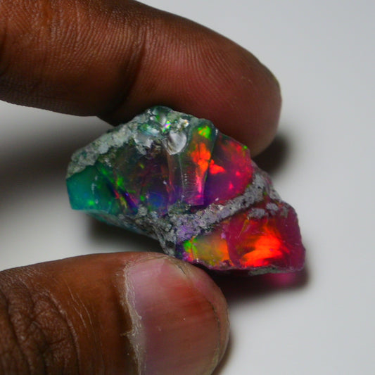 Very Rare Bi-Color Opal Rough 46.35 Cts Natural Ethiopian Opal Raw Jewelry Grade