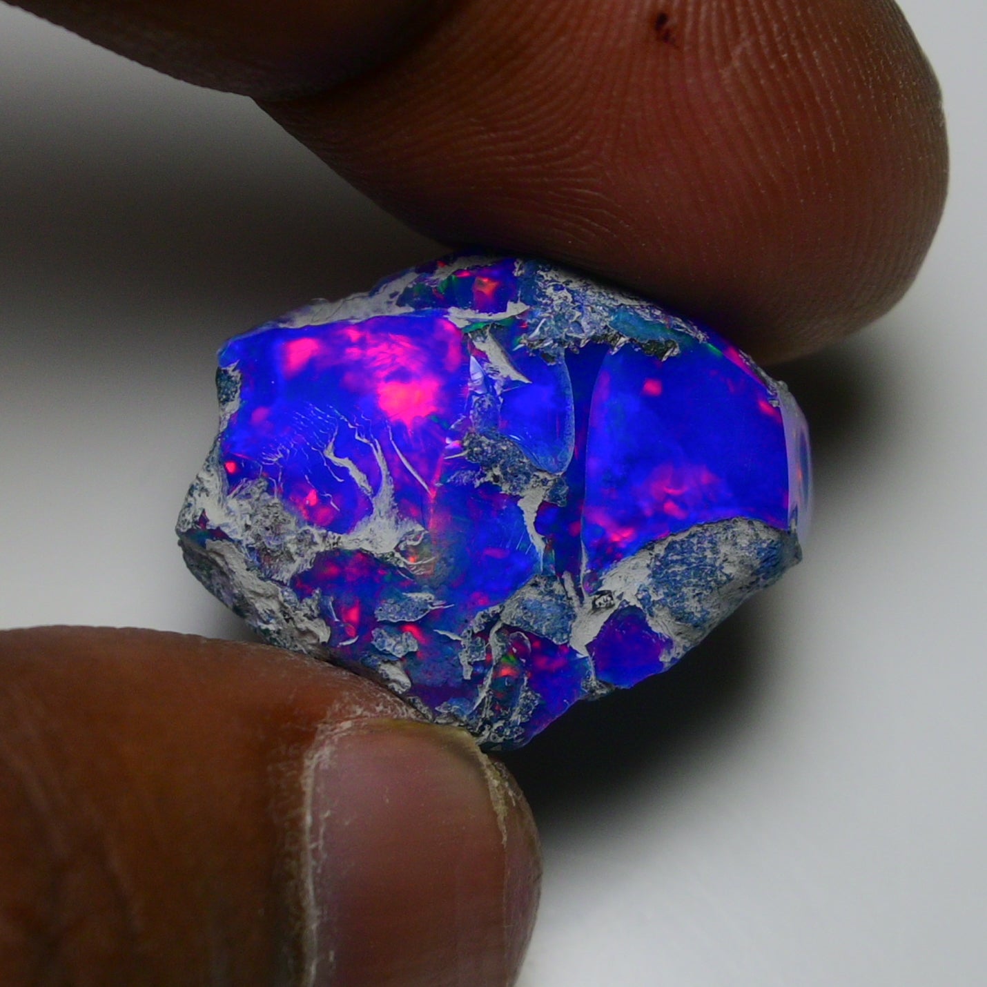 Rare Blue Opal 21.70 Carats | Natural Blue Ethiopian Opal Rough - Ready for Cutting & Jewelry!