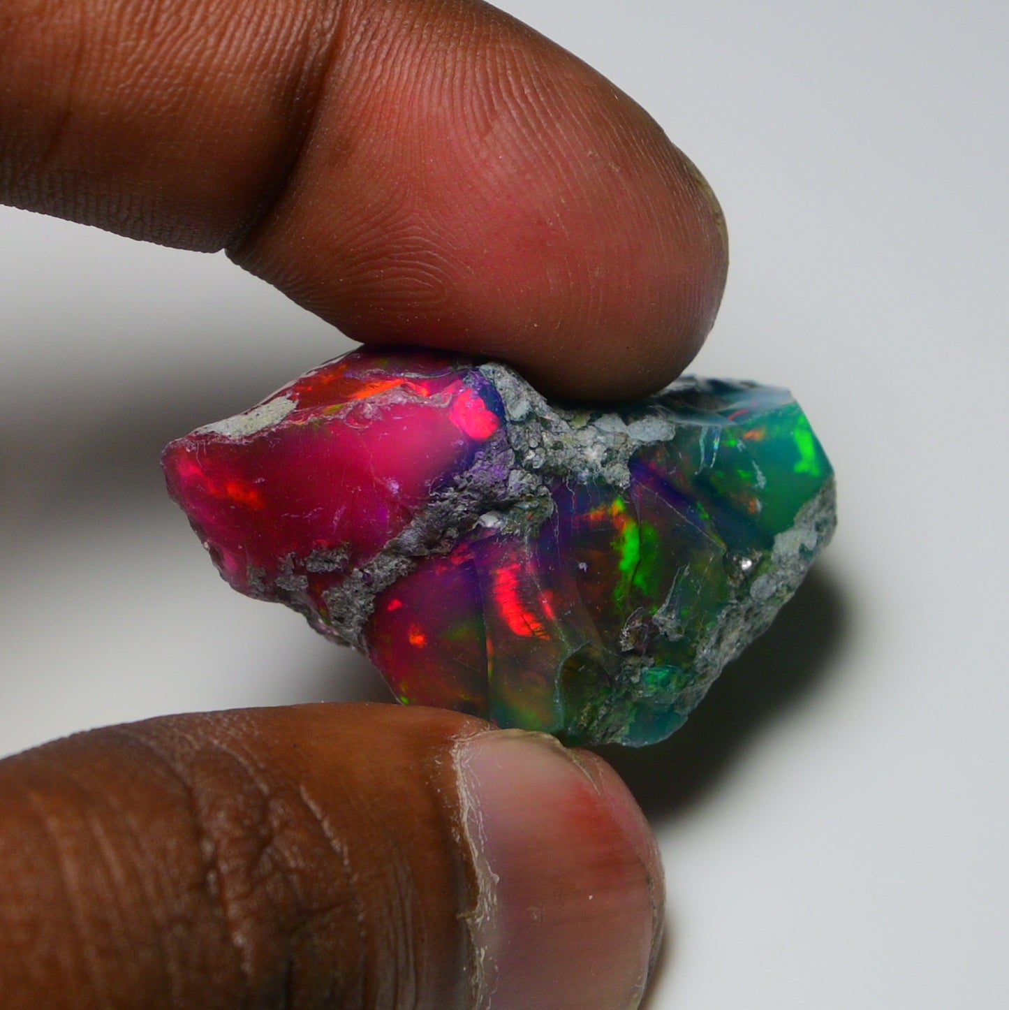 Very Rare Bi-Color Opal Rough 46.35 Cts Natural Ethiopian Opal Raw Jewelry Grade