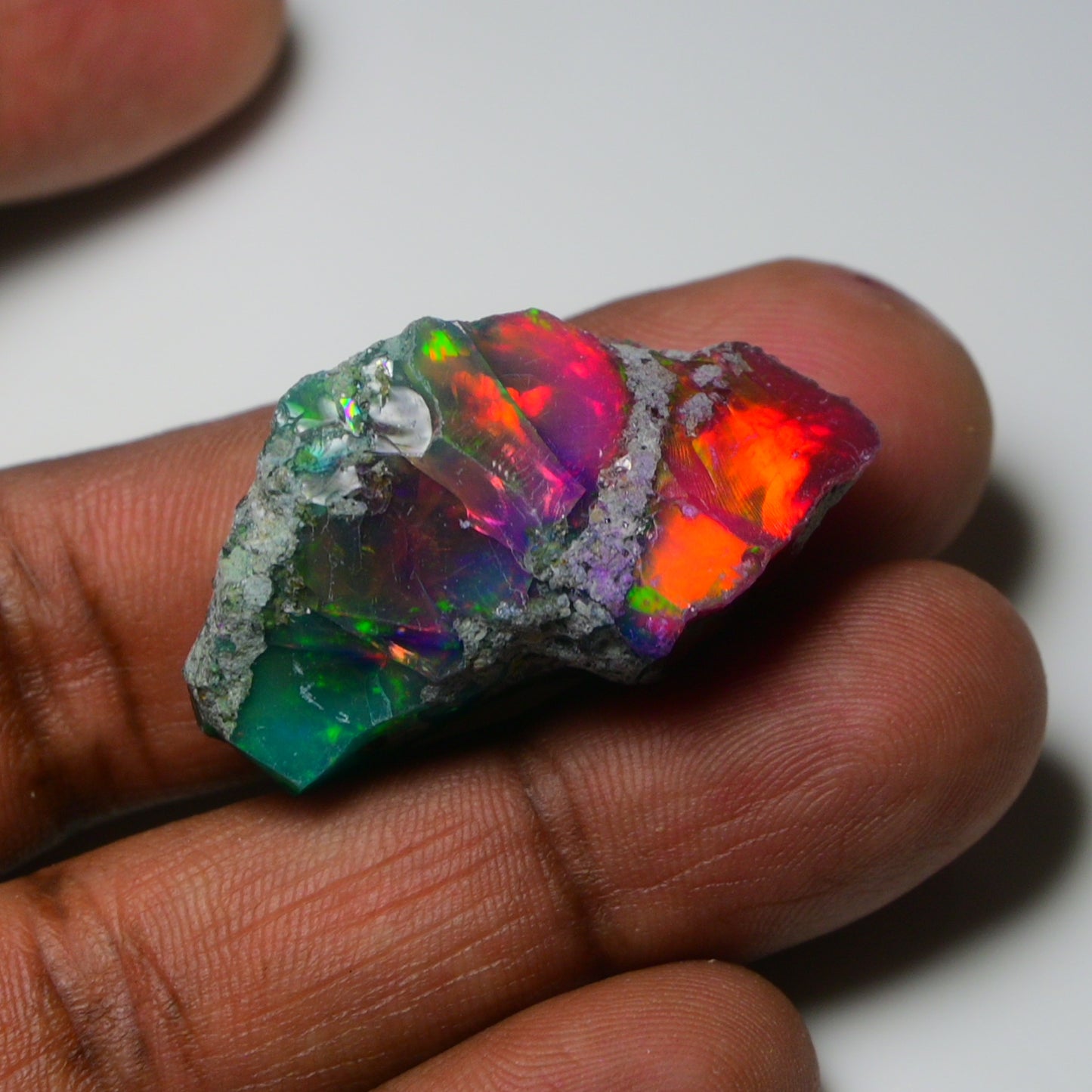 Very Rare Bi-Color Opal Rough 46.35 Cts Natural Ethiopian Opal Raw Jewelry Grade