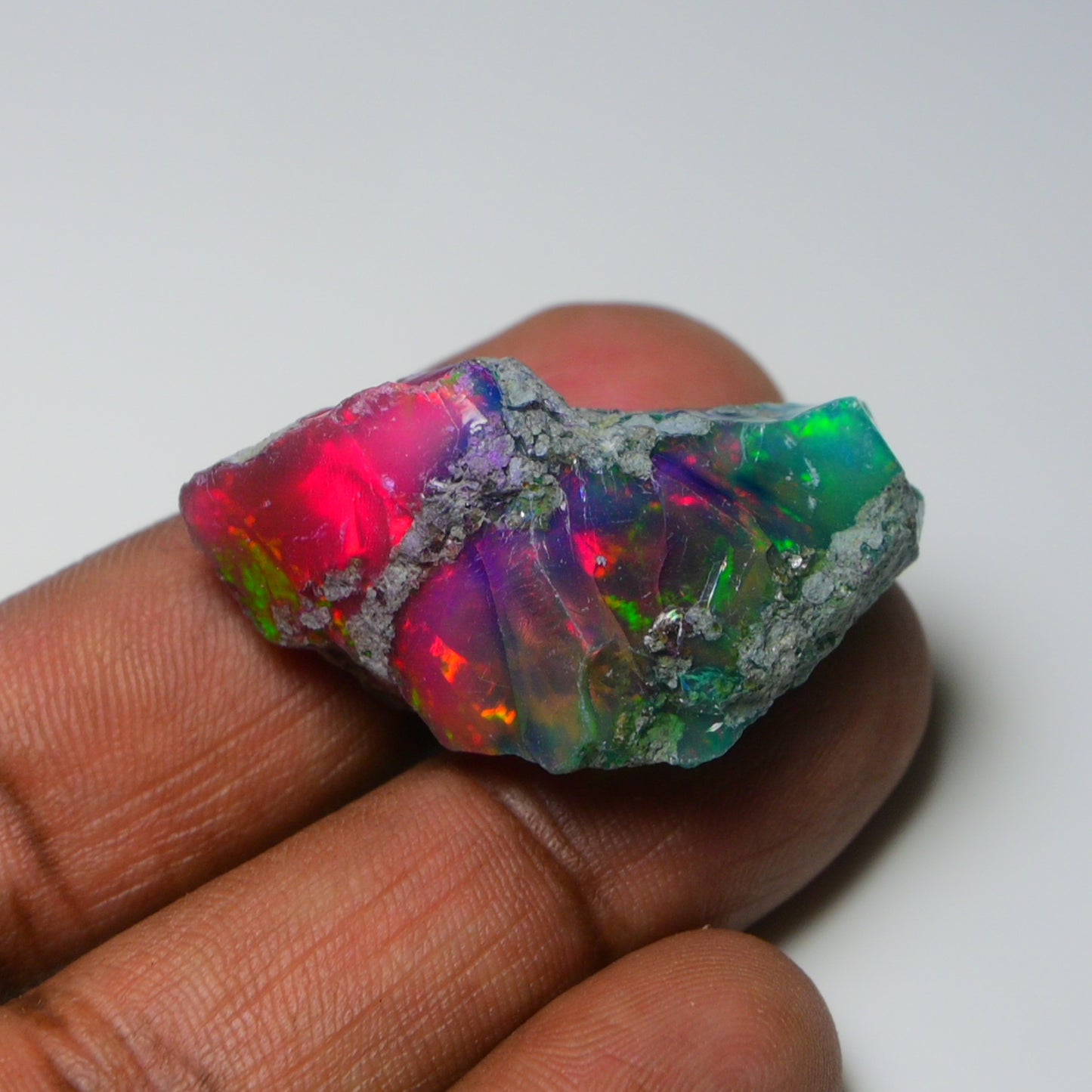 Very Rare Bi-Color Opal Rough 46.35 Cts Natural Ethiopian Opal Raw Jewelry Grade