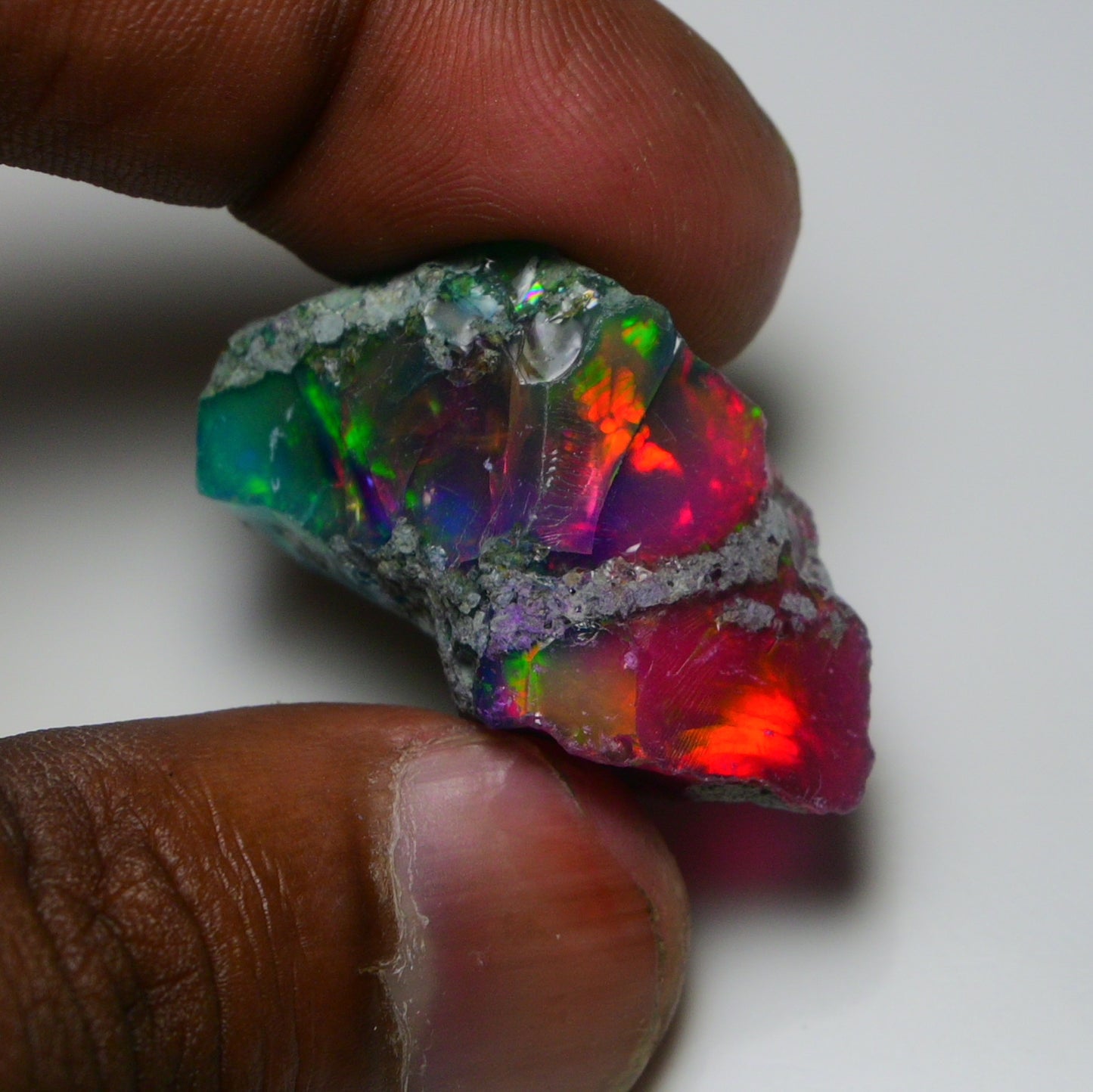 Very Rare Bi-Color Opal Rough 46.35 Cts Natural Ethiopian Opal Raw Jewelry Grade