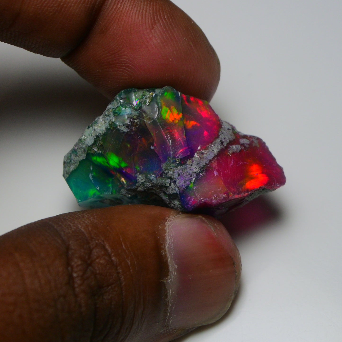 Very Rare Bi-Color Opal Rough 46.35 Cts Natural Ethiopian Opal Raw Jewelry Grade