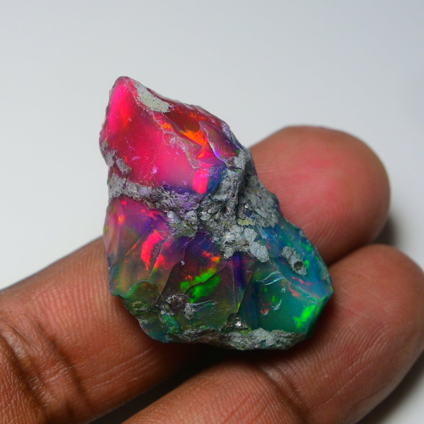 Very Rare Bi-Color Opal Rough 46.35 Cts Natural Ethiopian Opal Raw Jewelry Grade