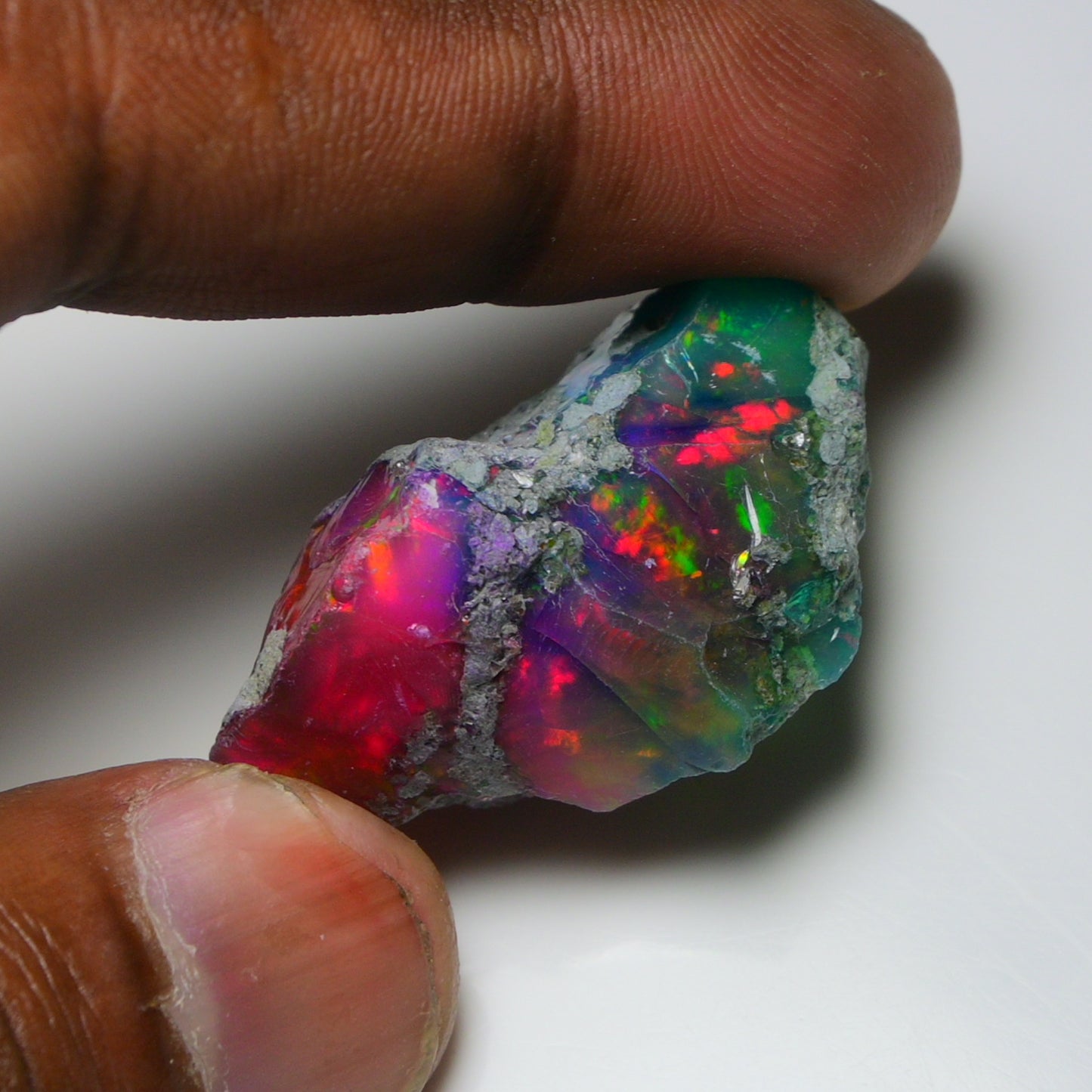 Very Rare Bi-Color Opal Rough 46.35 Cts Natural Ethiopian Opal Raw Jewelry Grade