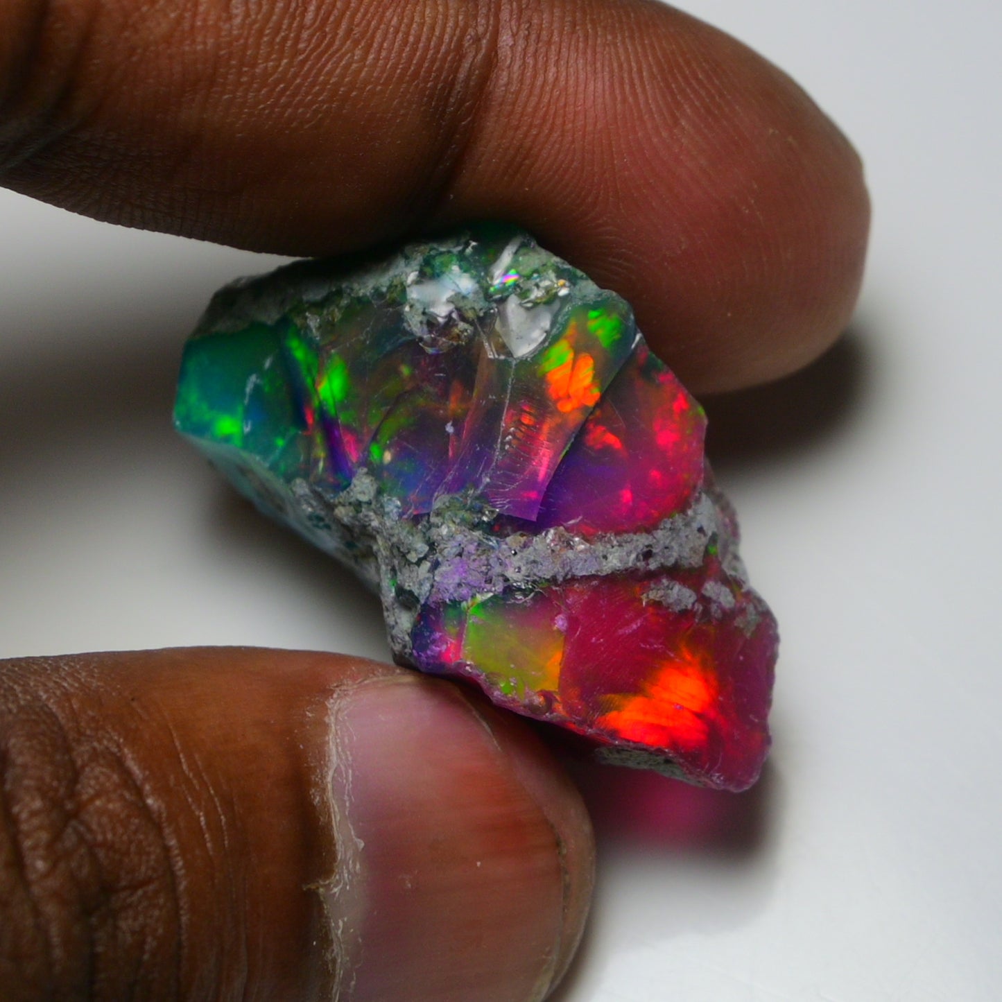 Very Rare Bi-Color Opal Rough 46.35 Cts Natural Ethiopian Opal Raw Jewelry Grade