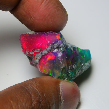 Very Rare Bi-Color Opal Rough 46.35 Cts Natural Ethiopian Opal Raw Jewelry Grade