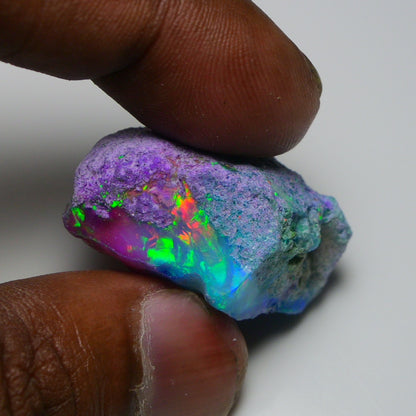 Very Rare Bi-Color Opal Rough 55.00 Cts Natural Ethiopian Opal Raw Jewelry Grade