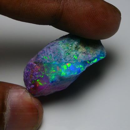 Very Rare Bi-Color Opal Rough 55.00 Cts Natural Ethiopian Opal Raw Jewelry Grade
