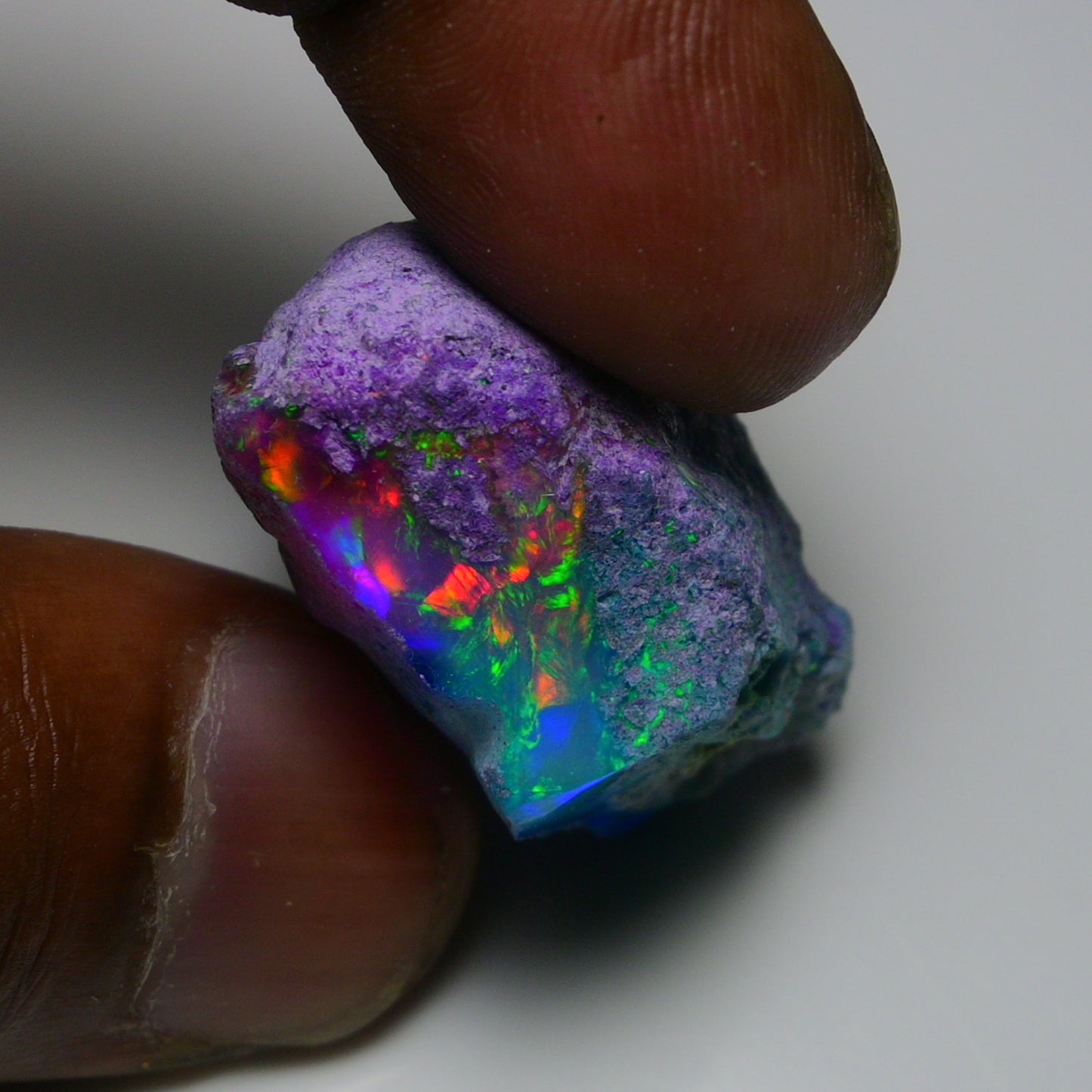 Very Rare Bi-Color Opal Rough 55.00 Cts Natural Ethiopian Opal Raw Jewelry Grade