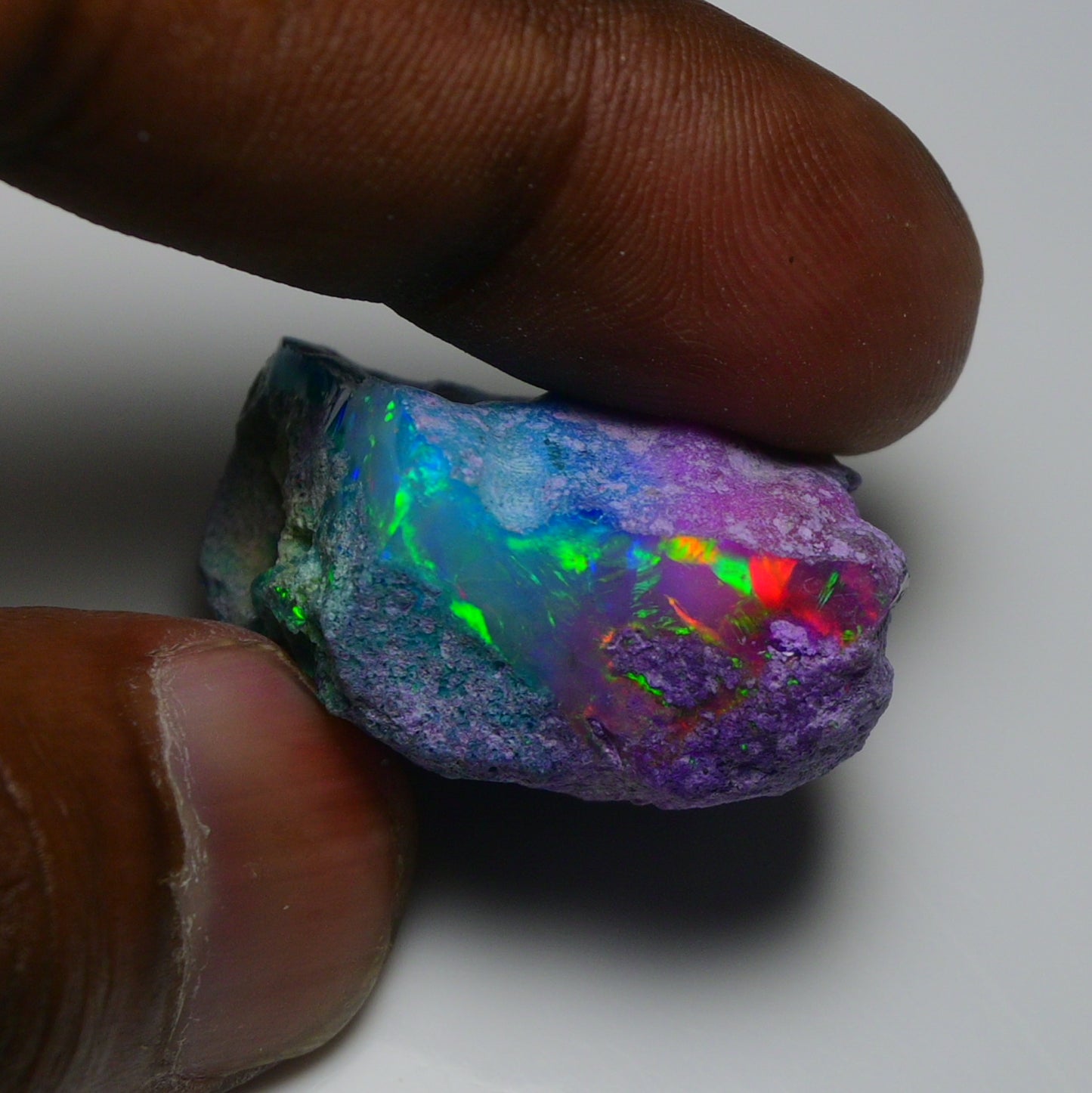 Very Rare Bi-Color Opal Rough 55.00 Cts Natural Ethiopian Opal Raw Jewelry Grade