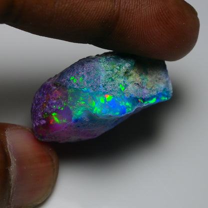 Very Rare Bi-Color Opal Rough 55.00 Cts Natural Ethiopian Opal Raw Jewelry Grade