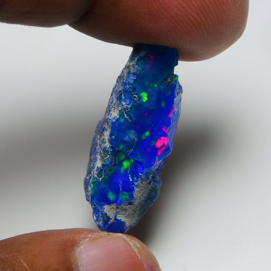 Rare Blue Opal 14.60 Carats | Natural Blue Ethiopian Opal Rough - Ready for Cutting & Jewelry!