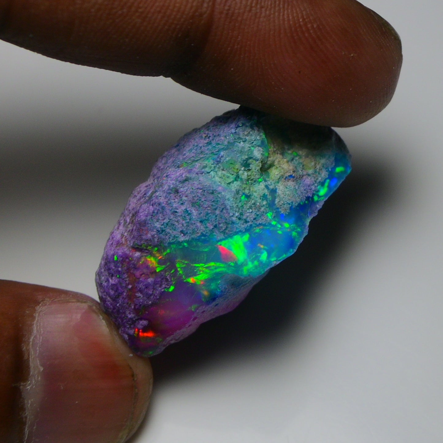 Very Rare Bi-Color Opal Rough 55.00 Cts Natural Ethiopian Opal Raw Jewelry Grade