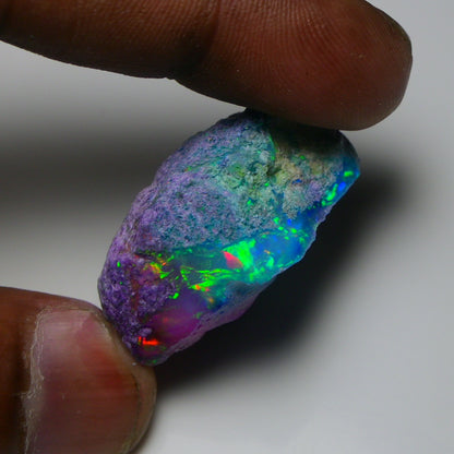 Very Rare Bi-Color Opal Rough 55.00 Cts Natural Ethiopian Opal Raw Jewelry Grade