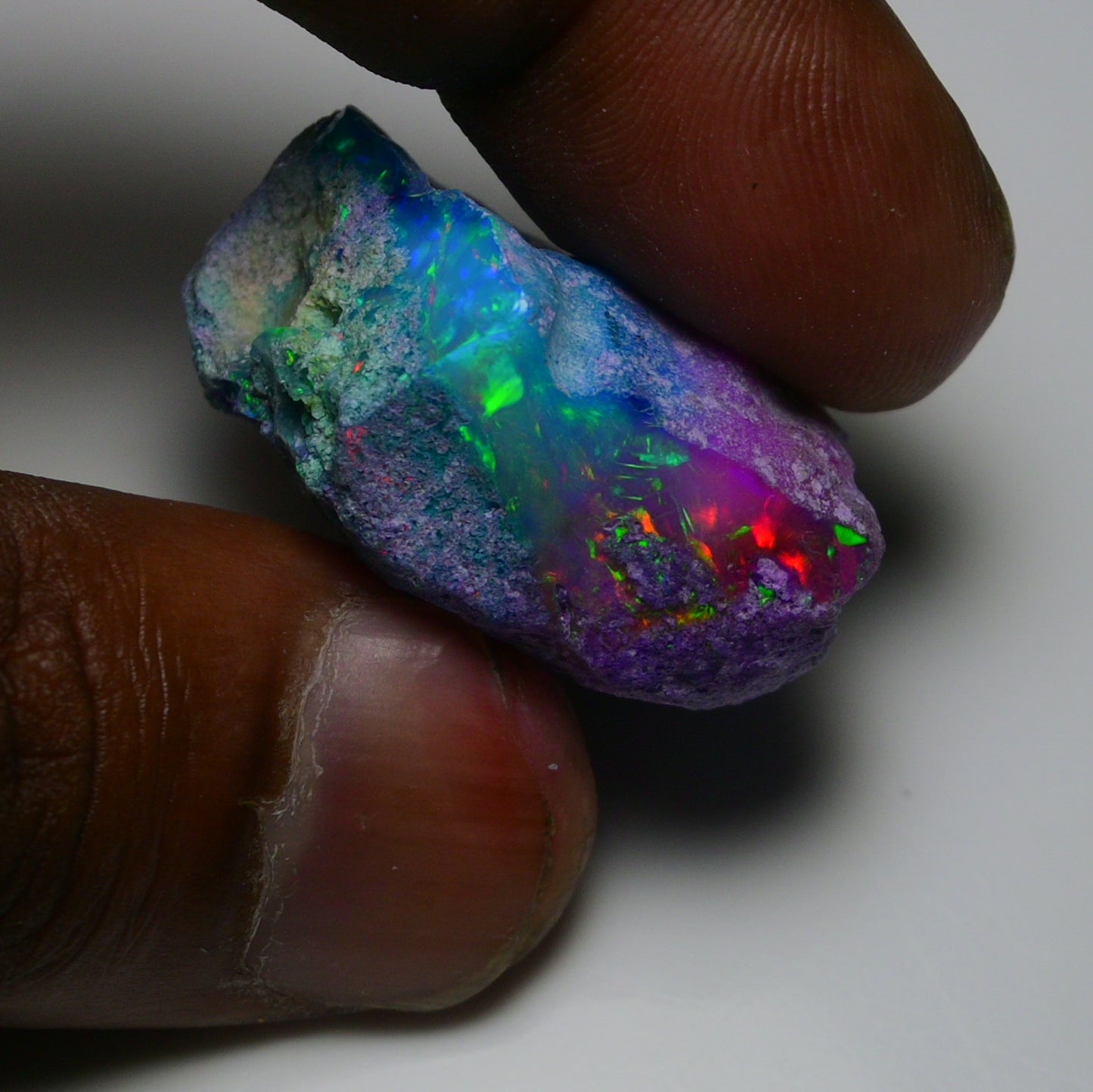 Very Rare Bi-Color Opal Rough 55.00 Cts Natural Ethiopian Opal Raw Jewelry Grade