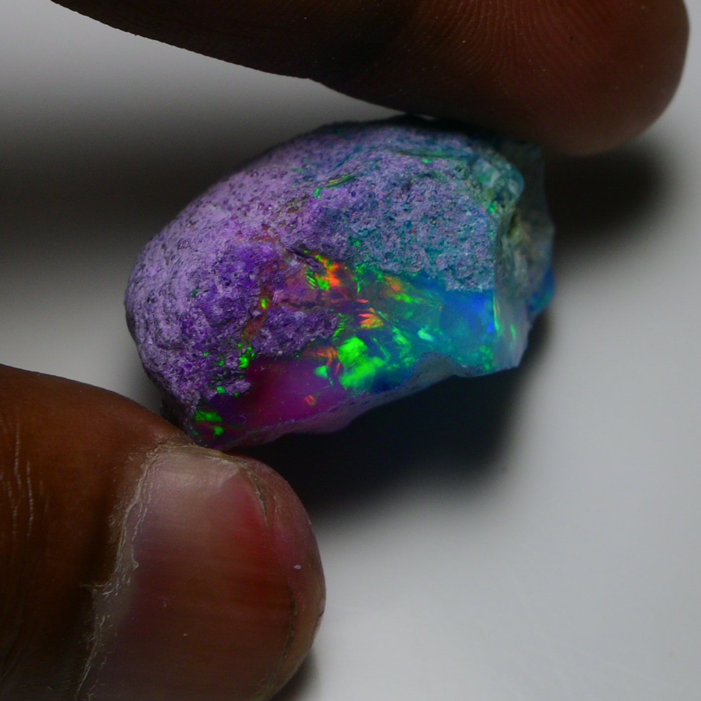 Very Rare Bi-Color Opal Rough 55.00 Cts Natural Ethiopian Opal Raw Jewelry Grade