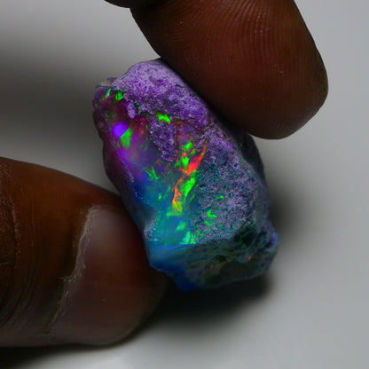 Very Rare Bi-Color Opal Rough 55.00 Cts Natural Ethiopian Opal Raw Jewelry Grade