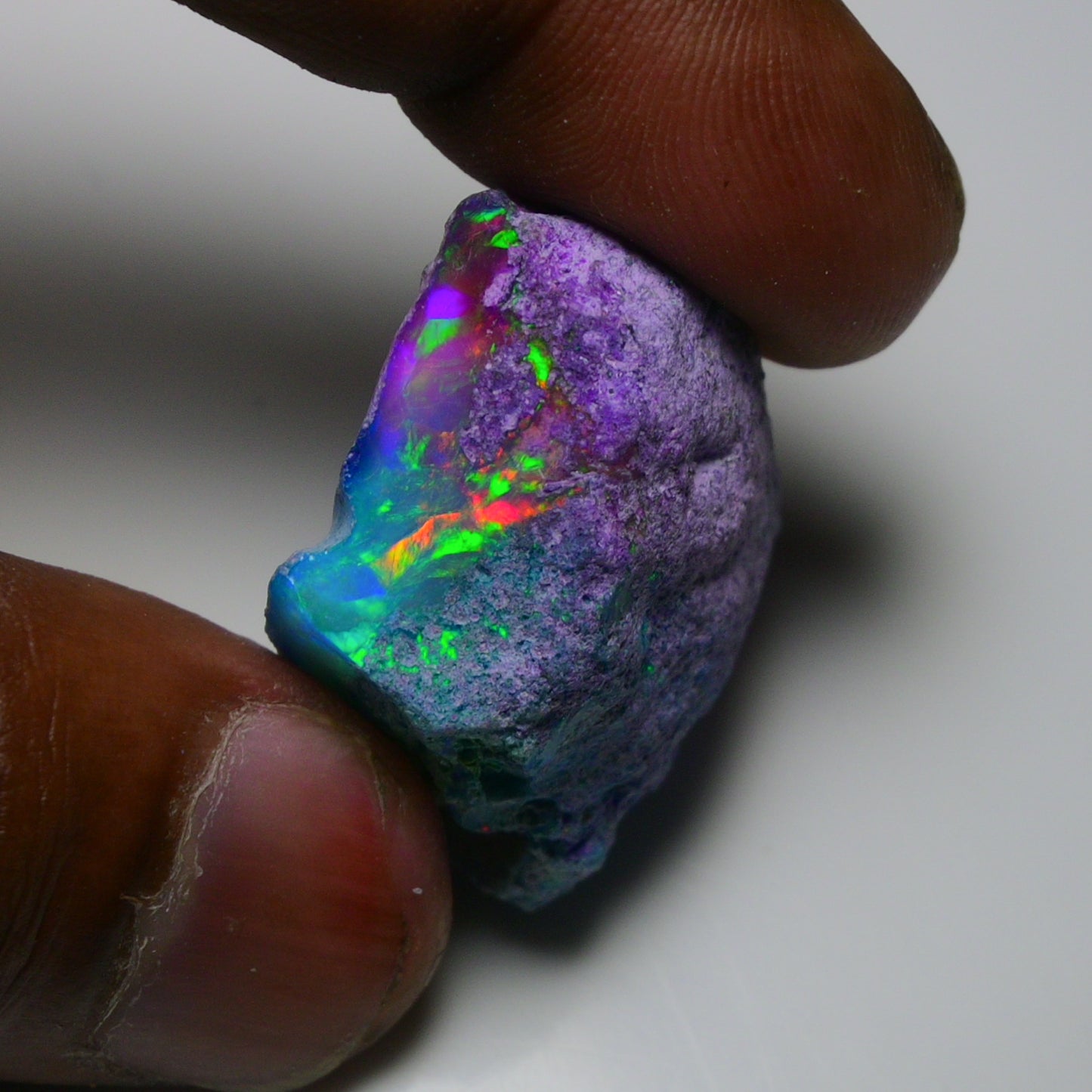 Very Rare Bi-Color Opal Rough 55.00 Cts Natural Ethiopian Opal Raw Jewelry Grade