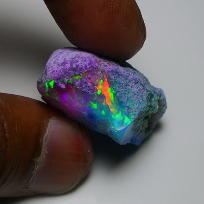 Very Rare Bi-Color Opal Rough 55.00 Cts Natural Ethiopian Opal Raw Jewelry Grade