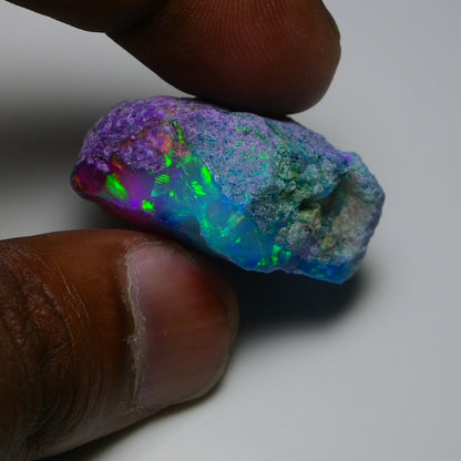 Very Rare Bi-Color Opal Rough 55.00 Cts Natural Ethiopian Opal Raw Jewelry Grade